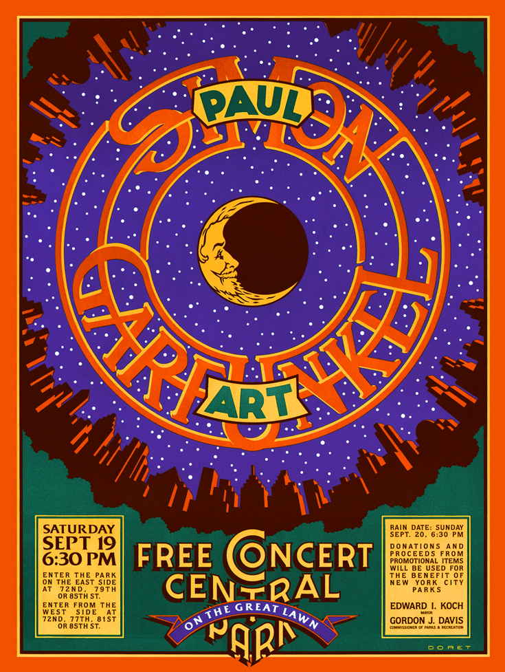 Simon & Garfunkel Michael Doret Poster