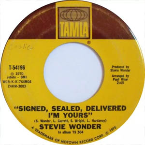 Signed, Sealed, Delivered I'm Yours
