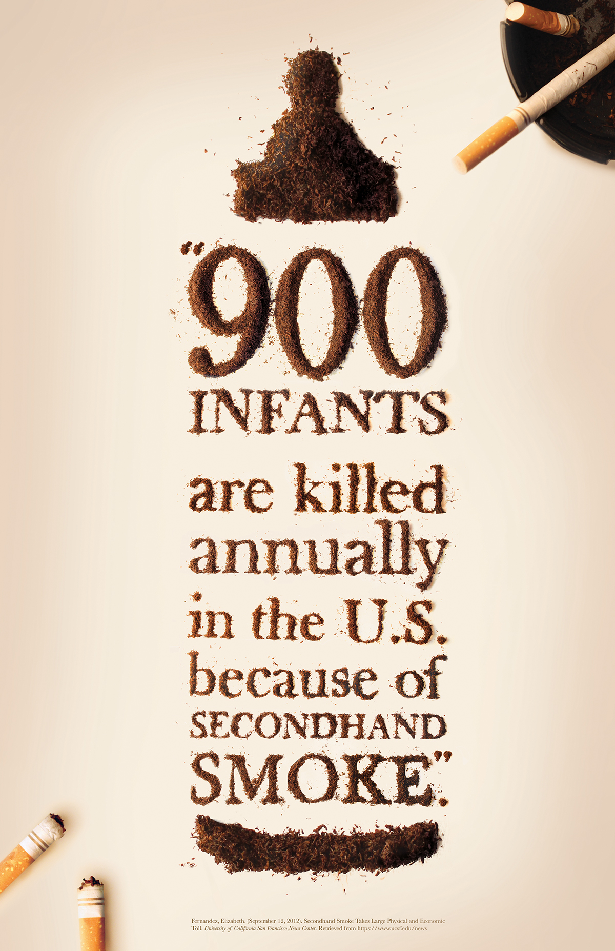 Secondhand Smoke Social Awareness Poster
